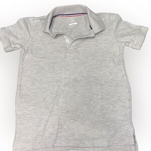 Boys size 8 French toast, brand gray polo shirt small stain see all photos